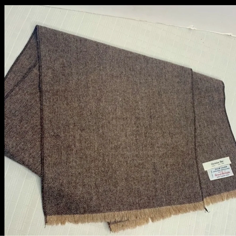 Vintage Christian Dior Marino Wool scarf